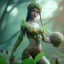 Placeholder: plant girl, fantasy art, octane render, redshift render,ambient lighting