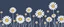 Placeholder: linework daisies, spring, simplified, patterned, vector