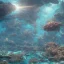 Placeholder: underwater ocean scene, bizarre sea creatures, beams of light streaming through, background of colorful reefs, a highly detailed illustration, realistic render, 8 k, micro detail, intricate, elegant, centered, digital painting, smooth, sharp focus, illustration, artgerm, tomasz alen kopera, peter mohrbacher, donato giancola, joseph christian leyendecker, wlop, boris vallejo