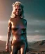 Placeholder: Ultra Realistic retro sci-fi movie scene, waist up view portrait, 5 clones blonde women, sweet young Kate moss face, perfect iris, glow eyes, face makeup, shave hair. Mars background, Retro sci-fi style, helmet, tight latex coat, fog, rain, soft color, highly detailed, unreal engine 5, ray tracing, RTX, lumen lighting, ultra detail, volumetric lighting, 3d, finely drawn, high definition, high resolution.