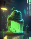 Placeholder: talking slime, cinematic lighting