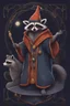 Placeholder: Raccoon wizard