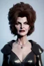 Placeholder: younger Rene Russo as evil queen in leather, cleavage, angry, stern look, unreal 5, octane render,cinema4d, dynamic lighting, dramatic lighting, 4k, redshift render, highly detailed, hyper realistic