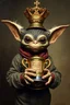 Placeholder: gremlin guy holding up the most retarded trophy, painted by Rembrandt