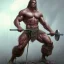 Placeholder: illustration bodybuilder barbarian by adrian smith ted nasmith