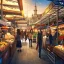 Placeholder:  streetMarket, lit,