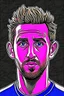 Placeholder: Craig Dawson British soccer player cartoon 2d