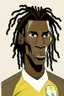 Placeholder: Nicolas Jackson Senegalese footballer ,cartoon 2d