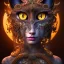 Placeholder: "Insanely detailed photograph of an elaborate beautiful cat goddess intricate glowing skin eyes intricate face hair lashes fur dress hyperdetailed painting by Anna Dittmann Huang Guangjian and Dan Witz CGSociety ZBrush Central fantasy art album cover art 4K 64 megapixels 8K resolution HDR Greek shiny space colours jewelry celestial hair eyes light"