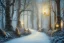 Placeholder: FOREST LANTERN WINTER PATH FALL