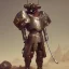 Placeholder: A steampunk soldier Armor wearing Fox,cyberpunk, character design,ultra realistic,shiny, smooth, studio quality, octane render, Surrealism, Triadic colour scheme,ambient lighting polaroid, 100mm