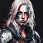 Placeholder: highly detailed, character concept illustration of a female Nordic rogue warrior , maximalist, sharp focus, highest resolution, in the styles of Agnes Cecile, Alex Pardee, and Bill Sienkiewicz, 8k, coarse, gritty textures