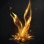 Placeholder: Hyper Realistic sparkling-golden-flame on jet-black background with dramatic-&-cinematic-ambiance.