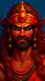 Placeholder: Parasurama the warriors.bhaubali face ,long hairs Mahabharata war, photorealistic