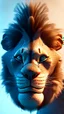 Placeholder: Cyborg Lion King,ت in-depth details, 3D