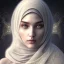 Placeholder: close up portrait of fog as woman in hijab, fine detail, highly intricate, modern surrealism painting, defined cracks and breaks, high-quality, volumetric lighting, 8k, ultrahd, George Grie, Marco Escobedo, Igor Morski,Brian Froud, Howard Lyon, Selina French,