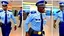 Placeholder: 2 security officers force angry plainly dressed male to leave airport lounge