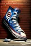 Placeholder: A converse sneaker, superman all over sneaker