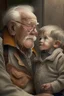 Placeholder: a grand father with his grand son