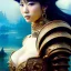 Placeholder: portrait beautiful face 'Yuria-Fist of the North Star',busty,ancient metal armor balanciaga fashion clothe painting by gaston bussiere, greg rutkowski, yoji shinkawa, yoshitaka amano, tsutomu nihei, donato giancola, tim hildebrandt, oil on canvas, cinematic composition, extreme detail,fit full head inside picture,16k