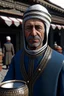 Placeholder: Rajab Tayyip Erdogan he is Turkish milk seller with and runabout a wearing turban in 1900 Ultra-wide angle Highly realistic precise details Detailed panoramic view Detailed distance Professional Quality 4K