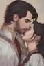 Placeholder: A couple from the dnd game curse of Strahd kissing, lips against lips