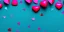 Placeholder: Valentines day background banner - abstract panorama background