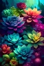 Placeholder: celestial Multi Color succulents vector Painting