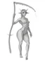 Placeholder: a forest fairy with horns and developed muscles