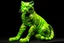 Placeholder: A lime green wind elemental tiger designed in Mayan architecture painted by Vincent van Gogh