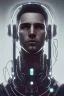 Placeholder: cyberpunk, head, men, portrai