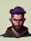 Placeholder: Portrait of a 30 year old strange wizard