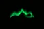 Placeholder: graphic shape of the aurora borealis. slight resemblance to a crown. smooth vector on black
