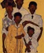 Placeholder: wealthy African American young family by Egon Schiele