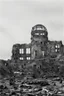 Placeholder: hiroshima dome, manga page, greyscale