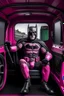 Placeholder: batman drive inside pink lorry