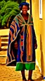 Placeholder: Embroidered cape verde, African style