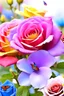 Placeholder: Trés belles roses, rainbows, beautiful colors gardens , flowers, cascades,Birds, butterfly