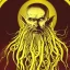 Placeholder: Nosferatu with white skin and a beard made of tentacles as a Russian Orthodox vampire with yellow eyes and vampire fangs