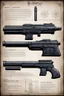 Placeholder: ConceptSheet blueprint [by Lois Gibson] the lasgun, the steadfast weapon of the Astra Militarum, a beacon of hope in the war-torn galaxy. This humble yet reliable firearm stands as a symbol of the Imperium's unwavering defense against the encroaching forces of chaos. Crafted for efficiency and mass production, the lasgun emits searing beams of coherent light, capable of piercing through enemy armor with precision. Its utilitarian design and ease of use make it a staple weapon for the courageous