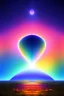 Placeholder: Beautiful ufo, galactic, rainbows, bright colours, blue, pink, gold, jewels,