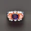 Placeholder: ring with peach sapphire, fine jewelry, delicate, stunning