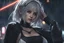 Placeholder: Gwen in 8k nier automata drawing style, spider them, cinematic mood, neon effect, close picture, rain, highly detailed, high details, detailed portrait, masterpiece,ultra detailed, ultra quality