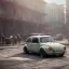 Placeholder: an old volkswagen car ultra realistic,wide body , rally concept, 4k ,on street,8k resolution, high-quality, fine-detail, parked in crowded city winter wide body night future city