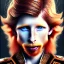 Placeholder: Portrait of young Courtney Gains as a ruggedly handsome, joyful, roguish pirate, charismatic, attractive male, masculine, perfect, precisely detailed clear eyes, unblemished, flawless skin, softly freckled face; meticulously detailed multi-hued ginger carrot-colored cherry fire red hair; fantasy, intricate, elegant, highly detailed, digital painting, concept art, matte, sharp focus, illustration, art by artgerm and greg rutkowski and alphonse mucha