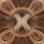 Placeholder: Wood, pastel colors, spirale,curves, triangle, crepusculare, monde, olive, brown, yelow, white, red, cubes, cups, abstract art,creme