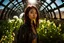 Placeholder: Unground solar punk tunnels, cinematic, dof background a, dystopian, sci-fi, award winning, Yui in a garden, National Geographic, breath taking, oxygen farm but outside is a desert