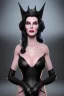 Placeholder: Carmen Dell`orifice as evil queen in black leather gown, angry, busty, curvey, cleavage, unreal 5, octane render,cinema4d, dynamic lighting, dramatic lighting, 4k, redshift render, highly detailed, hyper realistic