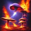 Placeholder: Chronal mass ejection from mushroom fire