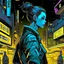 Placeholder: cyberpunk retro futuristic for comics